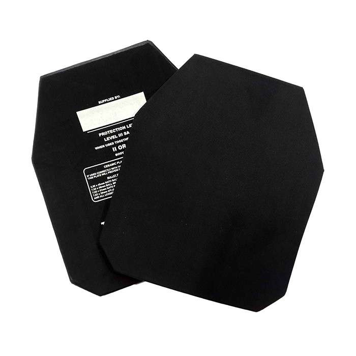 Level IV 3.85kg STANDALONE Ceramic/Aramid Plate - 300x250mm M-Curve