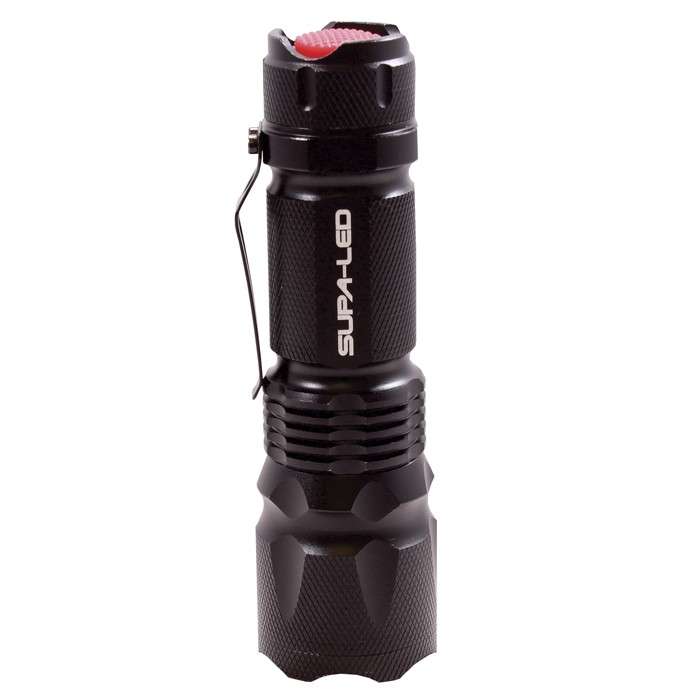Supa LED Caracal 5W LED Tactical Flashlight w/Clip and 3 x AAA