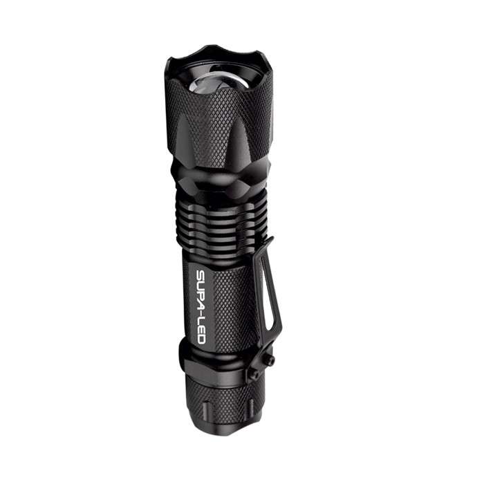 Supa LED Bobcat 300 Lumen 3W LED Tactical Flashlight w/Clip 1 x AA