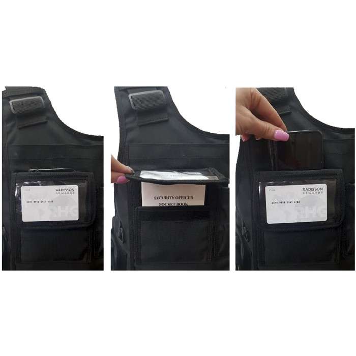 Reaction Officer Multi-Pouch Bulletproof Vest - No Inserts - Various Black