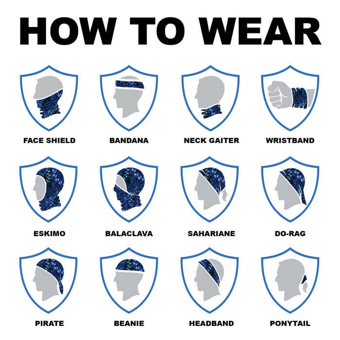 Multi-Use Tubular Bandana/Gator Face Shield - Trickster