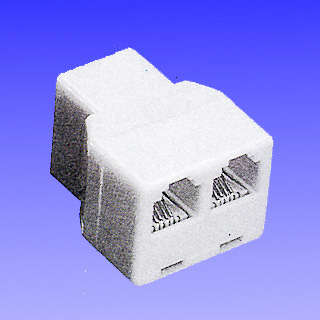 Telkom RJ11 Splitter Adapter: Male to 2x Female