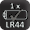 1 LR44 battery (included)