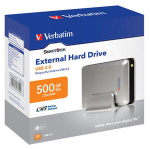 Verbatim 3.5'' External USB Hard Drive 500GB Solve all your storage problems!  The Verbatim 3.5'' e
