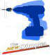 DIMPLER DRYWALL DRIVER DISPLAY BOX EMPTY  REFILL 10 X DIM001