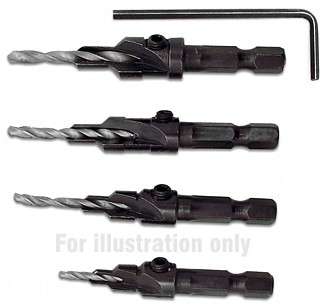 Set of Screw pilot drills