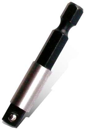 SOCKET ADAPTOR 1/4````M SQ X 75MM 1/4````M HEX  SHANK BULK