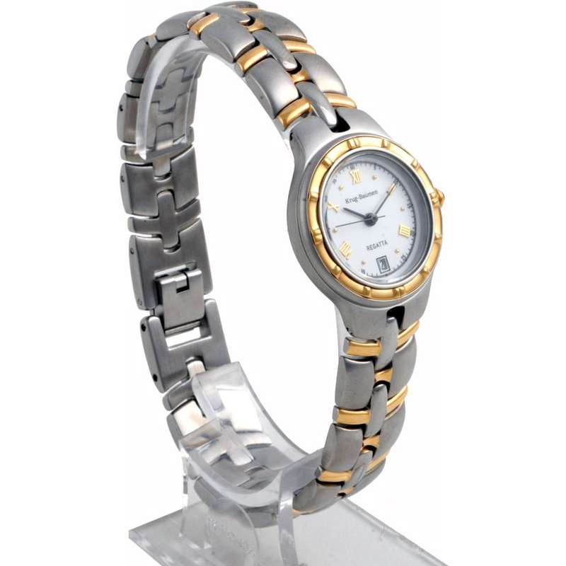 *1 DAY ONLY* KRUG BAUMEN Ladies Regatta Mother of Peal Dial Watch w. box, papers, 5yr warranty