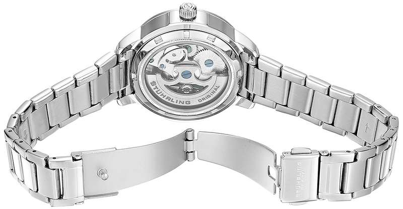 STUHRLING ORIGINAL Women's AUTOMATIC Lady Perle Crystal Watch  BRAND NEW + BOX + PAPERWORK