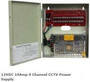 Casey 12VDC 10Amp 9 Channel CCTV Power Supply Retail Box