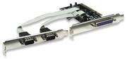 Manhattan PCI 2X Serial port and 1 x port parallel Combo card-Two Serial DB9 + One Parallel DB25 Ext