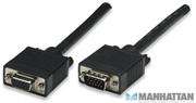 Manhattan SVGA Extension Cable HD15M (Male) to HD15F (Female), 4.5 metres ¿Extends any monitor cable