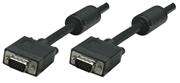 Manhattan SVGA Monitor Cable with Ferrite cores to reduce EMI interference for improved video transm