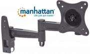 Manhattan Universal Flat-Panel TV Articulating Wall Mount - Double arm supports one 13â to 27â T