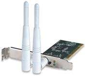 Intellinet Wireless 300N PCI Card, 300 Mbps Wireless 802.11n, 2T2R MIMO, Two detachable 3 dBi antenn
