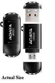 ADATA 32GB OTG DashDrive Durable UD320 USB Flash drive, Retail Box , 1 year warranty