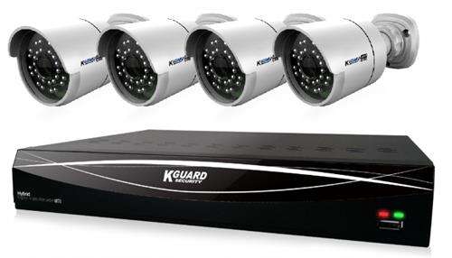 KGuard 8 Channel HD Series + 4 Cameras Combo Kit