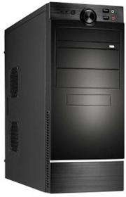 UniQue ATX Midi Tower Case with 450W PSU - Black, Retail Box , 1 year warranty on case