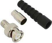 Casey BNC male crimp on for RG59 cable, with long boot 10 per Packet, , No Warranty