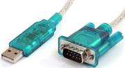 UniQue USB to Serial Converter - USB 2.0 Type A Male Connector, RS-232 DB-9 Serial Male Connector ,