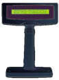 Esquire LCD Pole Display 6.00mm x 9.66mm Font, LED Backlight-Black, Retail Box , 1 year Limited Warr