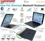 Promate Fusion-Air ,Ultra-Thin Aluminium Bluetooth&reg; Keyboard for iPad Air Colour:Silver Fusion-A