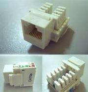 NetiX / UniQue UTP CAT5E Keystone Jack, Retail Box, 2 year Limited Warranty