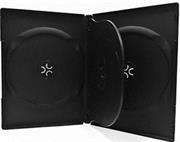 UniQue DVD Library Case - 14mm , Holds 4 x DVD- 5 Pack -Black, Retail Box, No Warranty