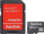 Sandisk 32GB MicroSD Card With Adapter, Retail Box , 1 year warranty