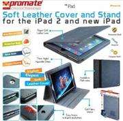 Promate iPose.14-Elegant Soft Cover and Stand for the iPad 2 and new iPad -Dark Blue, Retail Box, 1