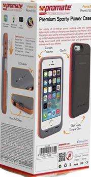 Promate Force.i5 iPhone 5 Premium 2200mAh Premium Sporty Back-up Battery Case for iPhone 5/5s Colour