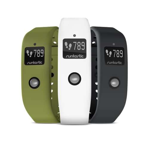 Runtastic Orbit Wristbands Set 2 (3 straps – Army Green White Steel Grey)