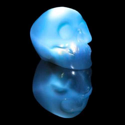 Skull Desk Lamp - Blue