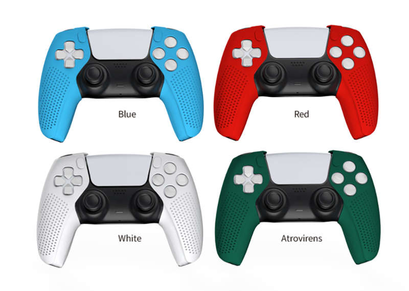 Ds5 Dualsense Controller Dobe Silicone Side Grips Red