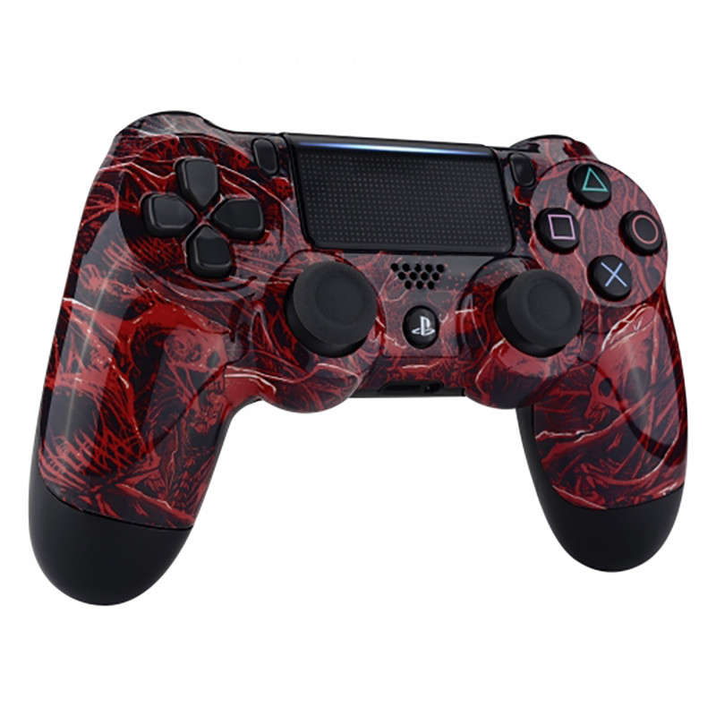 PS4 Dualshock 4 V2 Front Faceplate Art Series Glossy Blood Purgatory