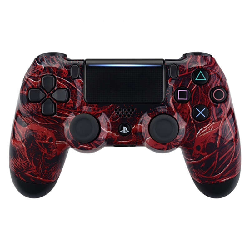 PS4 Dualshock 4 V2 Front Faceplate Art Series Glossy Blood Purgatory