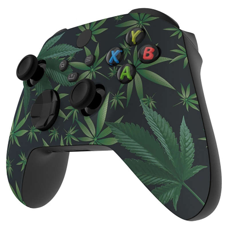 XBOX SERIES S/X Controller Front Faceplate Art Series Soft Touch Green Weeds