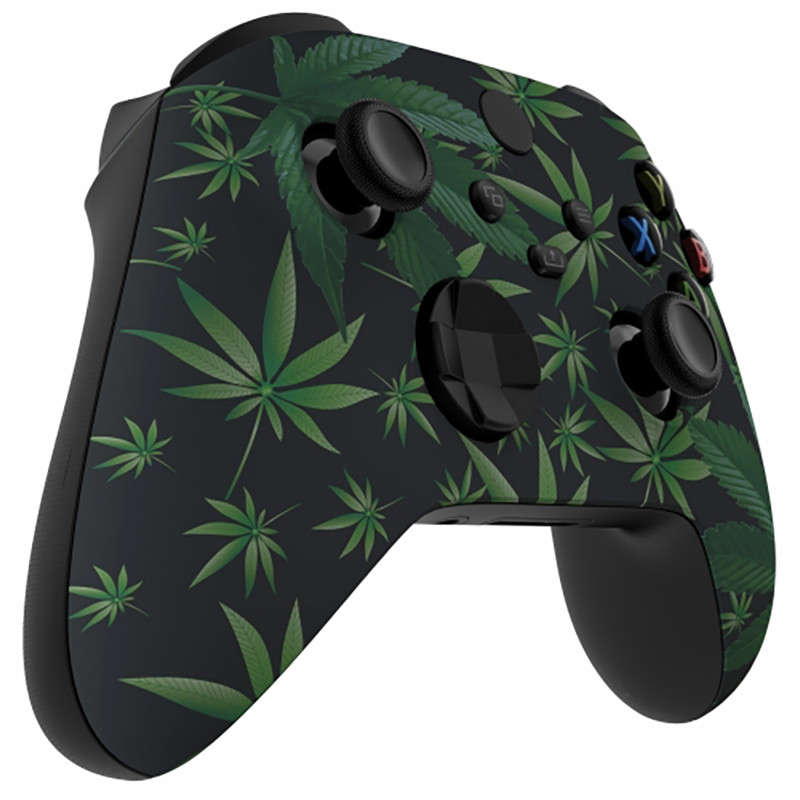 XBOX SERIES S/X Controller Front Faceplate Art Series Soft Touch Green Weeds