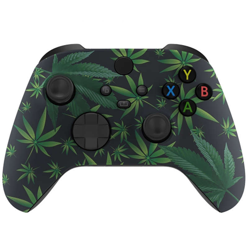 XBOX SERIES S/X Controller Front Faceplate Art Series Soft Touch Green Weeds