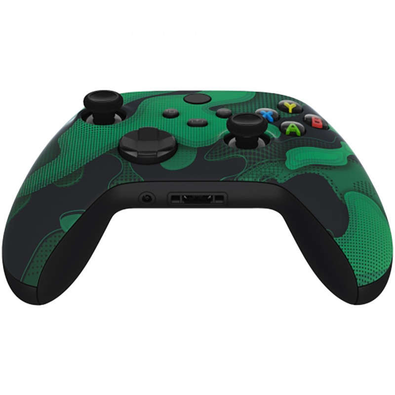 XBOX SERIES S/X Controller Front Faceplate Green Black Camouflage