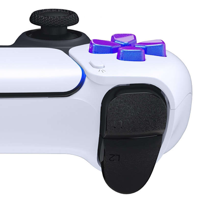 PS5 Dualsense Controller Ergonomic Split Dpad Glossy Chameleon Blue Purple