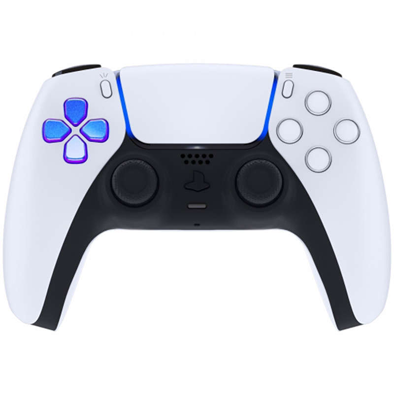 PS5 Dualsense Controller Ergonomic Split Dpad Glossy Chameleon Blue Purple