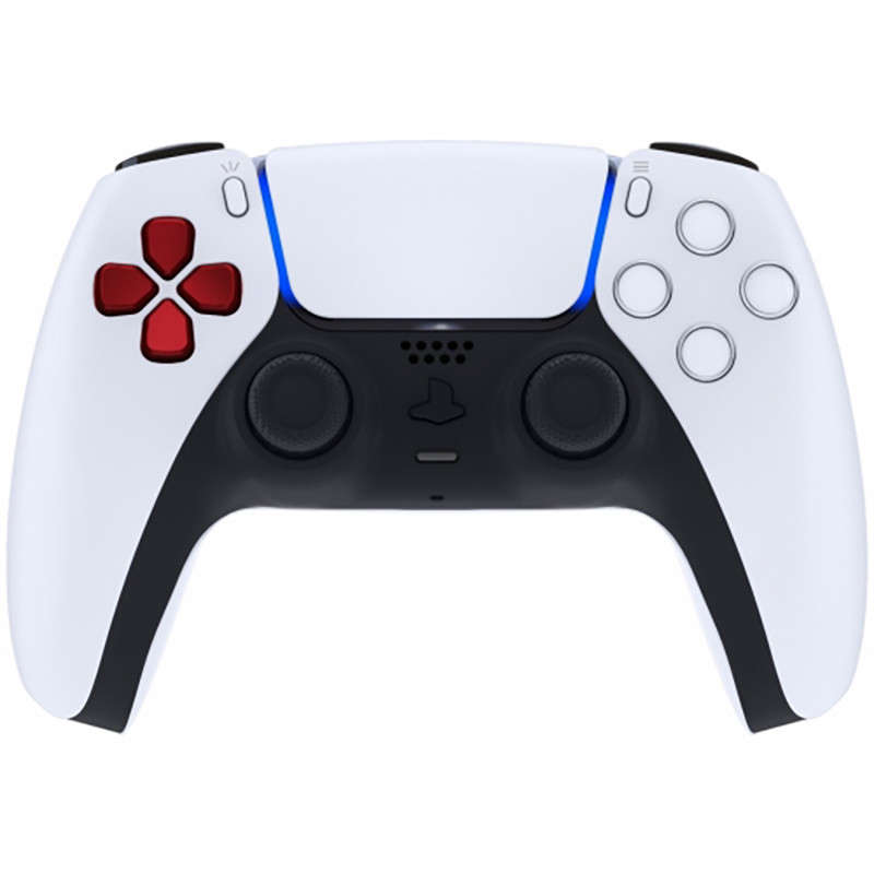 PS5 Dualsense Controller Ergonomic Split Dpad Matte UV Vampire Red