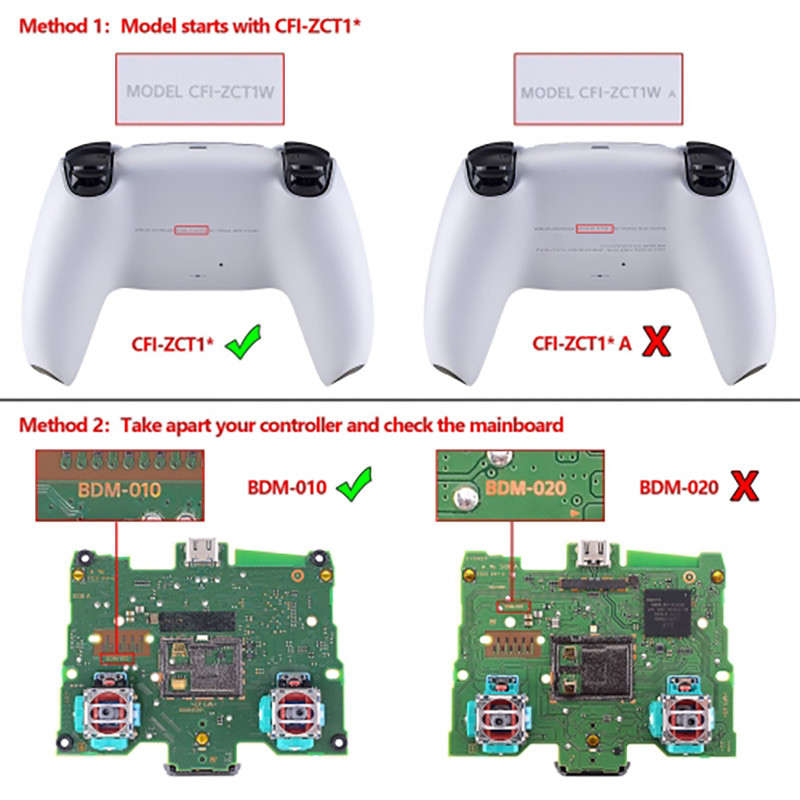 PS5 Dualsense Controller Front Shell With Touchpad Glossy Blood Zombie