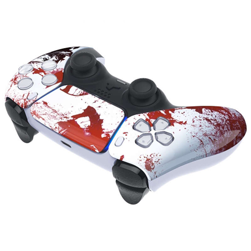 PS5 Dualsense Controller Front Shell With Touchpad Glossy Blood Zombie