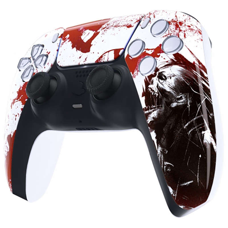 PS5 Dualsense Controller Front Shell With Touchpad Glossy Blood Zombie