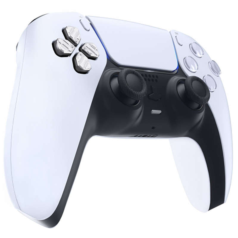 PS5 Dualsense Controller Metal Aluminium Dpad Silver