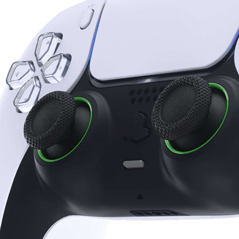 PS5 Dualsense Controller Accent Rings Solid Unpainted Lime Green