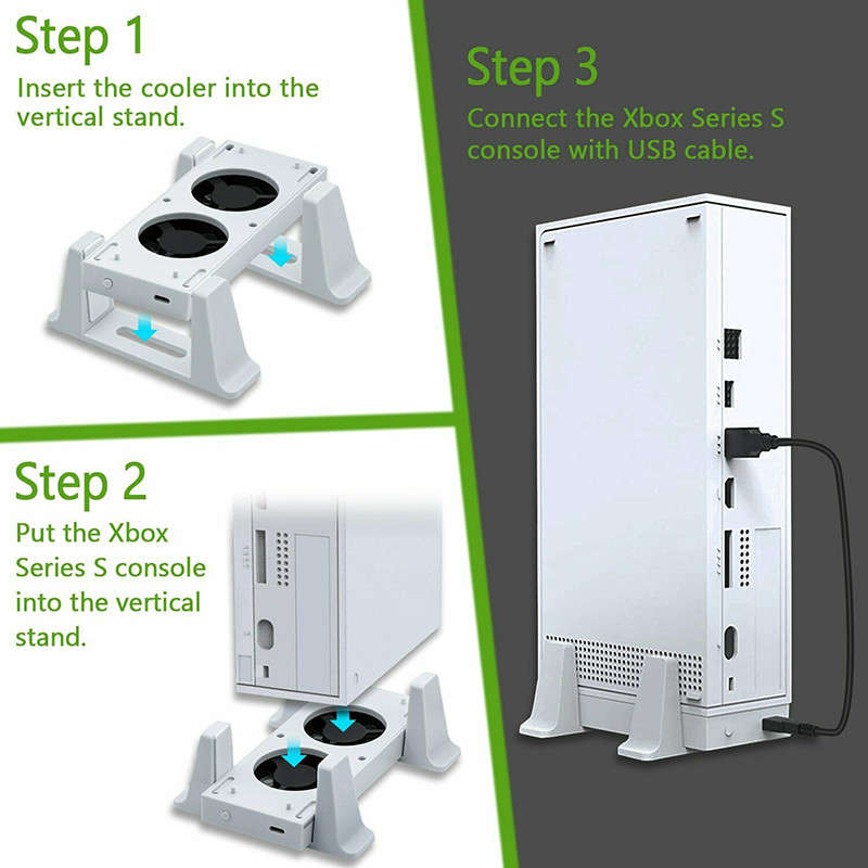 Xbox Series S DOBE Console Cooling Fan + Vertical Stand