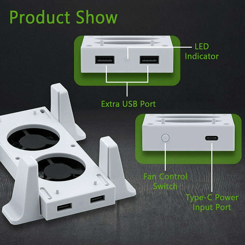 Xbox Series S DOBE Console Cooling Fan + Vertical Stand